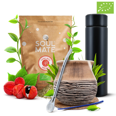 Zestaw Yerba Soul Mate Energia Guarana 0,5kg Termos