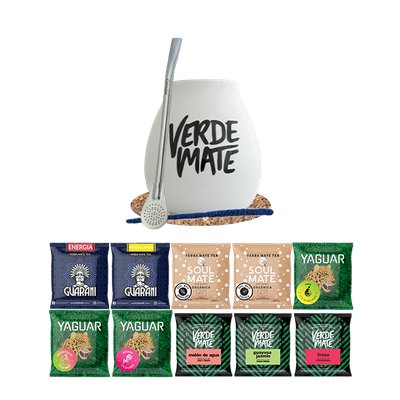 Zestaw Yerba Mate Green 500g Tykwa Bombilla 10x50g
