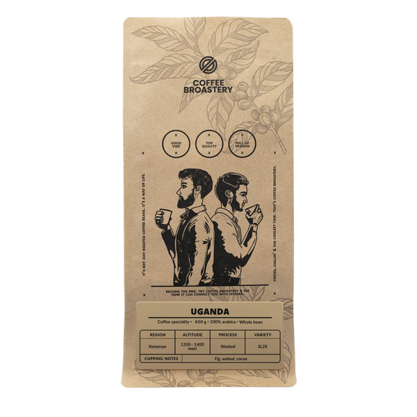 Bro Coffee Roastery - Kawa ziarnista Uganda Kanyenye Speciality 400 g