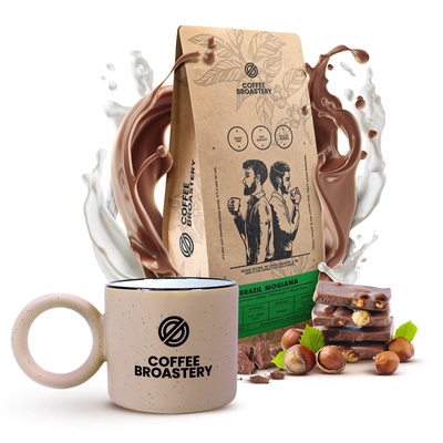 Zestaw Bro Coffee Roastery: kawa Brazil Mogiana + kubek
