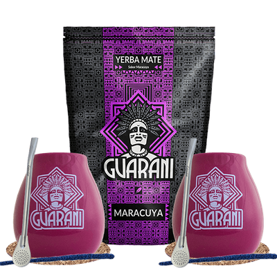 Zestaw Startowy dla dwojga Yerba Mate Guarani Maracuya 500g