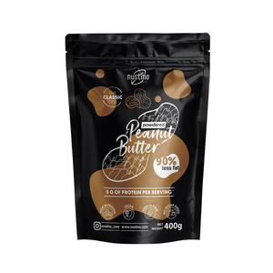 Zestaw masło orzechowe w proszku Nustino: Classic + Pure 2x400g