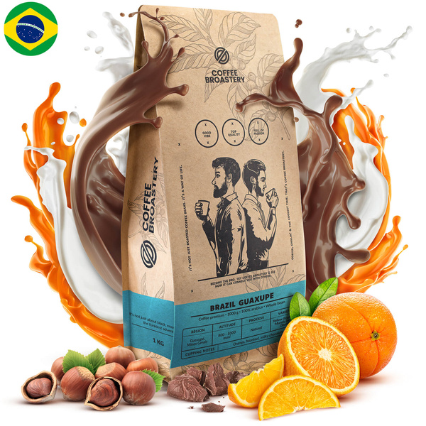 Bro Coffee Roastery - Kawa ziarnista Brazil Guaxupe Premium 1 kg