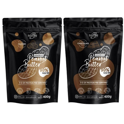Zestaw Masło Orzechowe w Proszku Nustino 2x400g