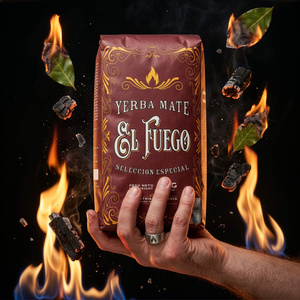 Zestaw Yerba Mate: El Fuego Elaborada 1kg + Matero + Bombilla