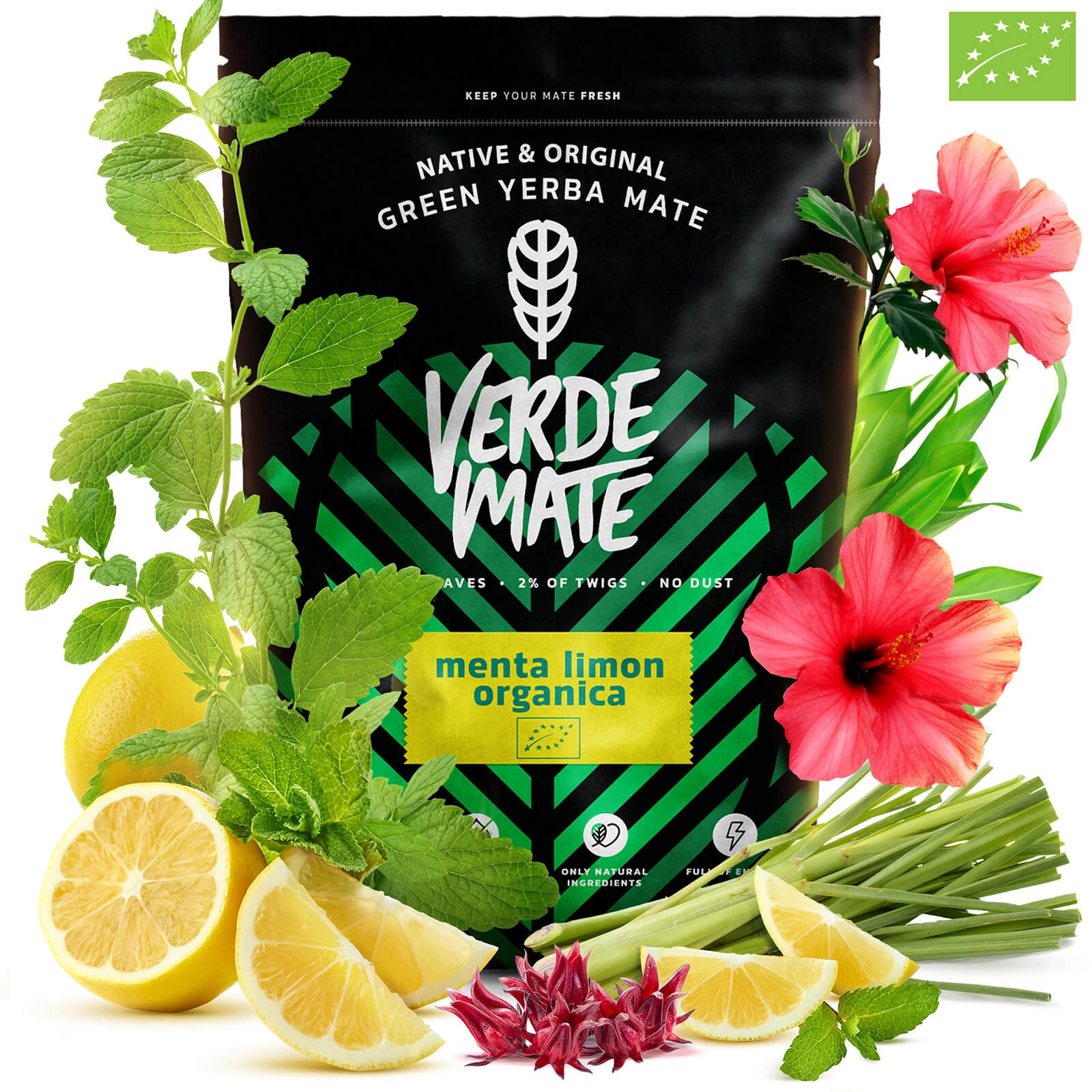 Verde Mate Organica Menta Limon - Detale