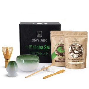 Zestaw prezentowy do kolorowego Matcha Latte: Matcha + White Matcha + akcesoria