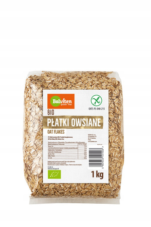 BIO Płatki owsiane 1kg EKOLOGICZNE NATURALNE