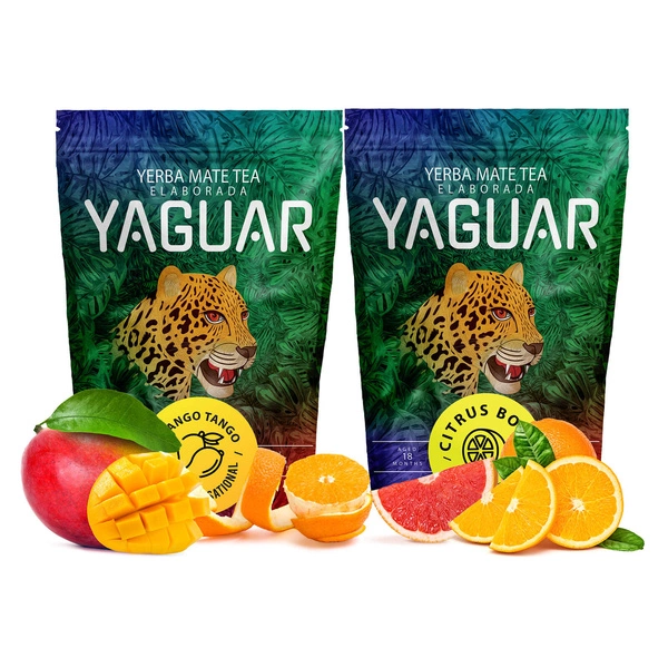 Yerba Mate Yaguar owocowe Citrus Mango 2x500g 1kg