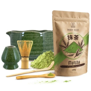 Zestaw do parzenia herbaty matcha: matcha 100g + akcesoria