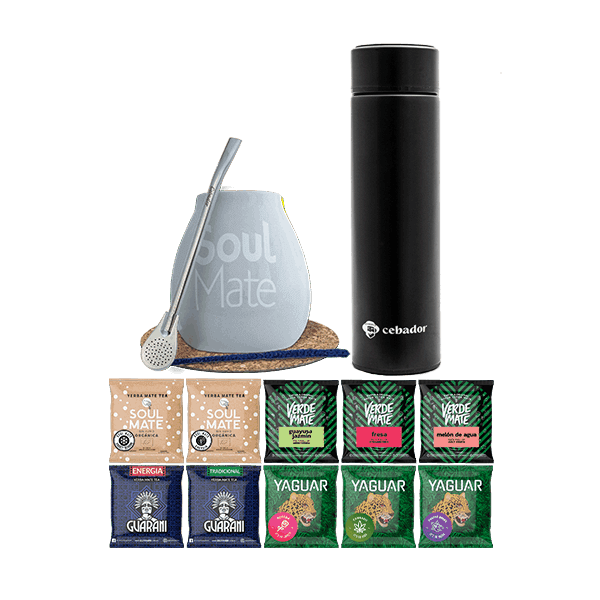 Zestaw Yerba Soul Mate 500g Tykwa 10x50g termos
