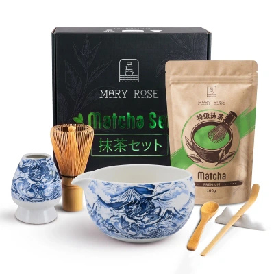 Zestaw prezentowy: matcha premium + matchawan + bambusowe akcesoria