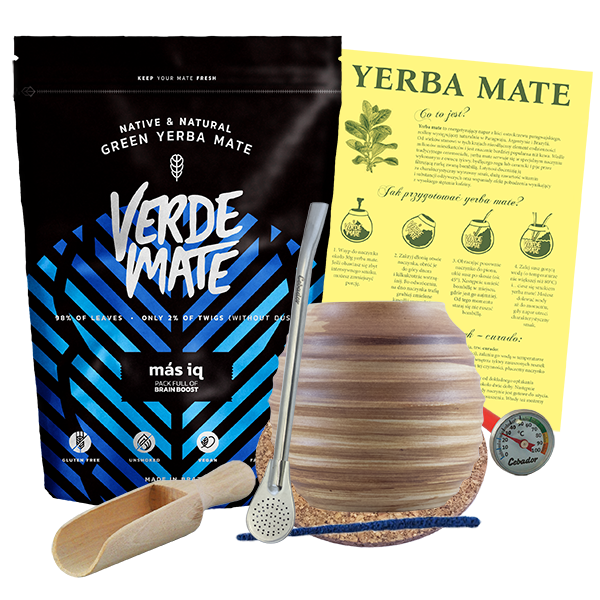 Zestaw Yerba Verde Mate Mas IQ 500g OKAZJA!