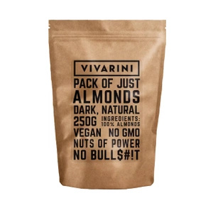 Vivarini – Migdały naturalne (ciemne) 250 g