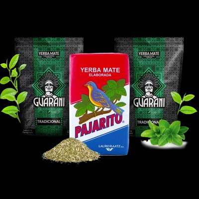Zestaw Yerba Mate Elaborada: 2x Guarani + 1x Pajarito