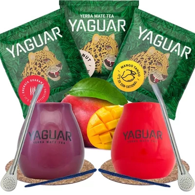 Zestaw Yerba Mate Tykwa Yaguar PREMIUM dla dwojga