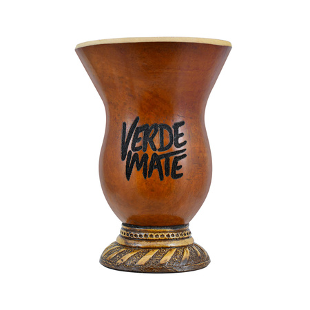 Cuia Verde Mate Chimarrao 300 ml - oryginalne drewniane matero z Brazylii