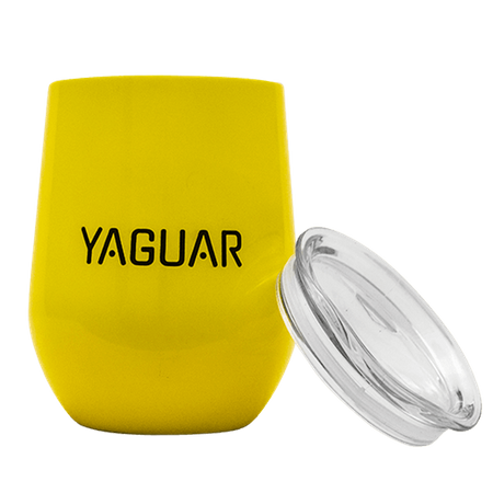 TermoLid – stalowe naczynko z pokrywką – Yaguar (żółte) – 350 ml