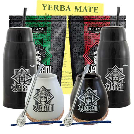 ZESTAW Yerba Mate Guarani YERBOMOS dla dwojga