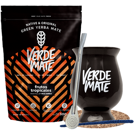 Zestaw startowy bombilla matero + Yerba Mate Verde 